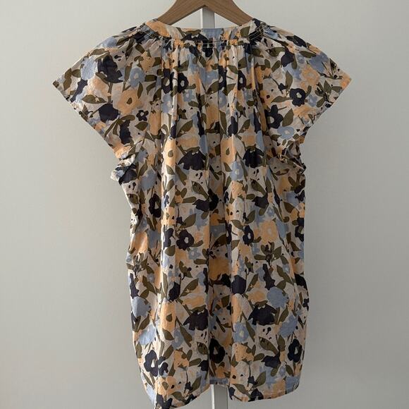 RAILS Alena floral flutter sleeve button down top small - Picture 6 of 7